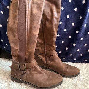 Bullboxer B-52 Kayley Brown Tallshaft Size 10 Knee High Rider Boots